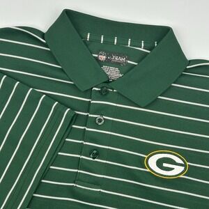Green Bay Packers NFL Team Apparel Men's S Polo Short Sleeve Football Golf Shirt